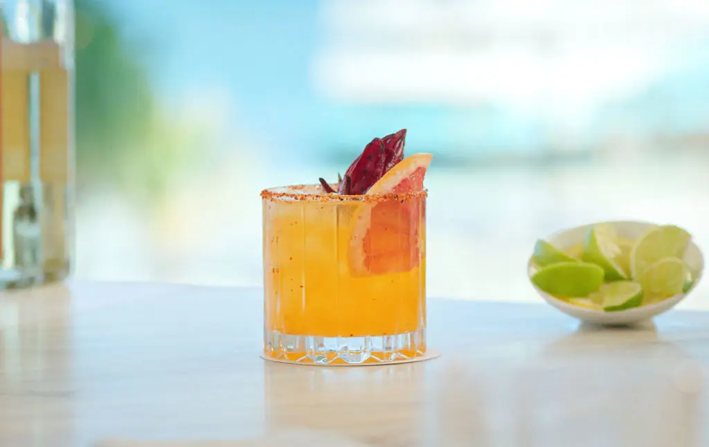 Drink at a resort restaurant