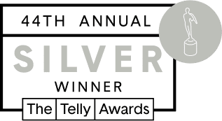 44th annual silver winner of the telly awards