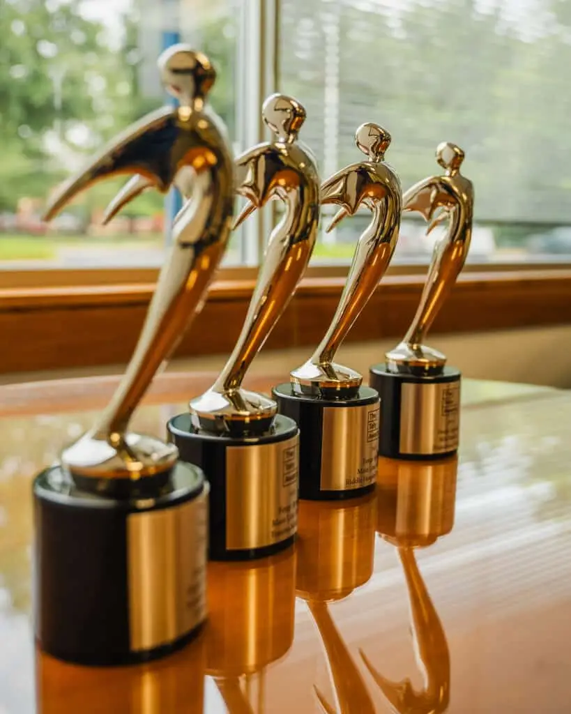 Closeup of Forge Apollo Telly Awards