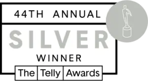 44th annual silver winner of the telly awards