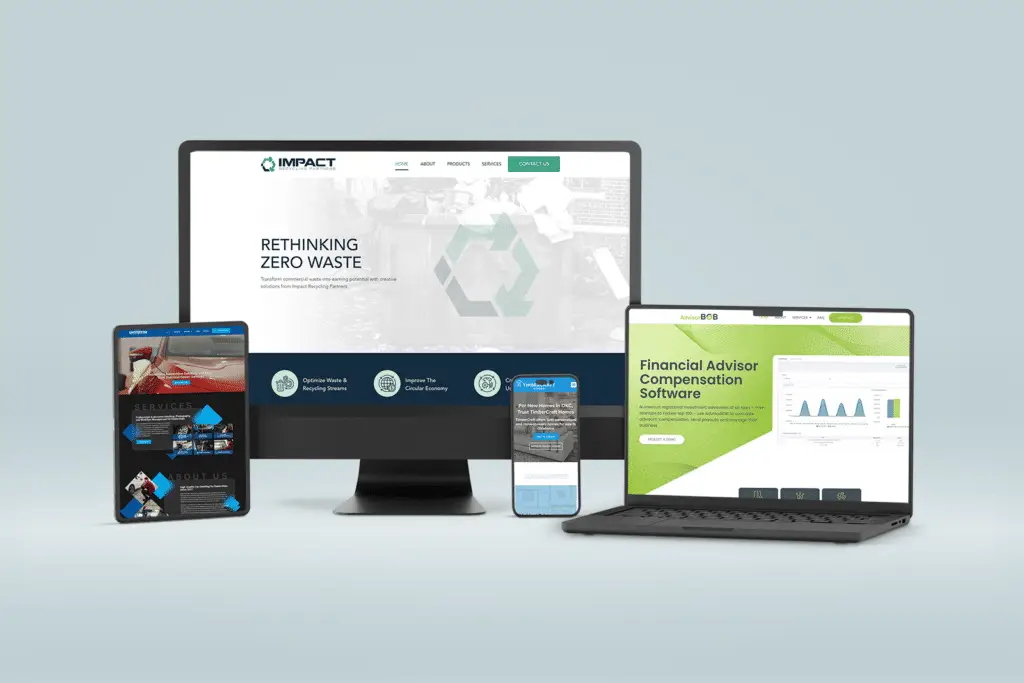 Different websites on multiple size screens