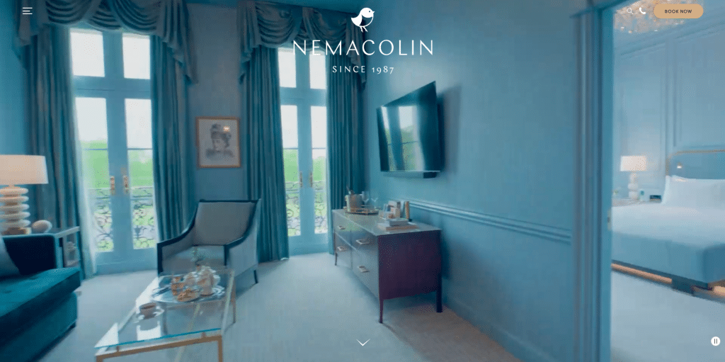 Nemacolin hotel website header