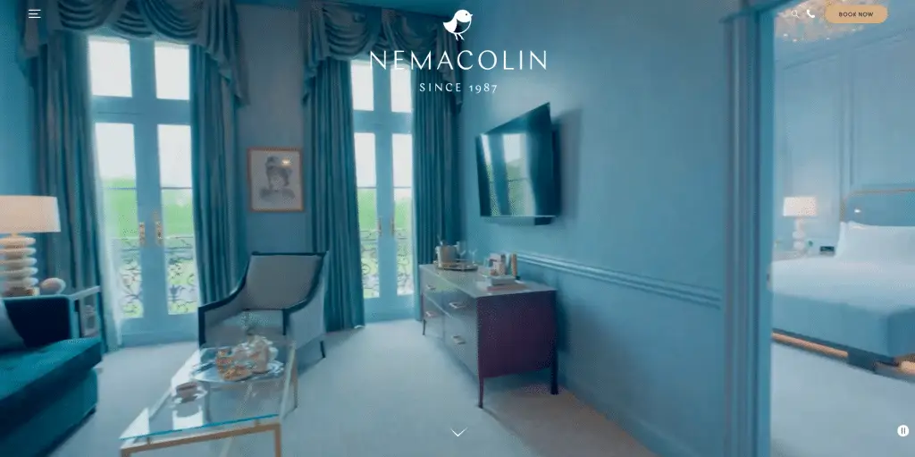 Nemacolin hotel website header