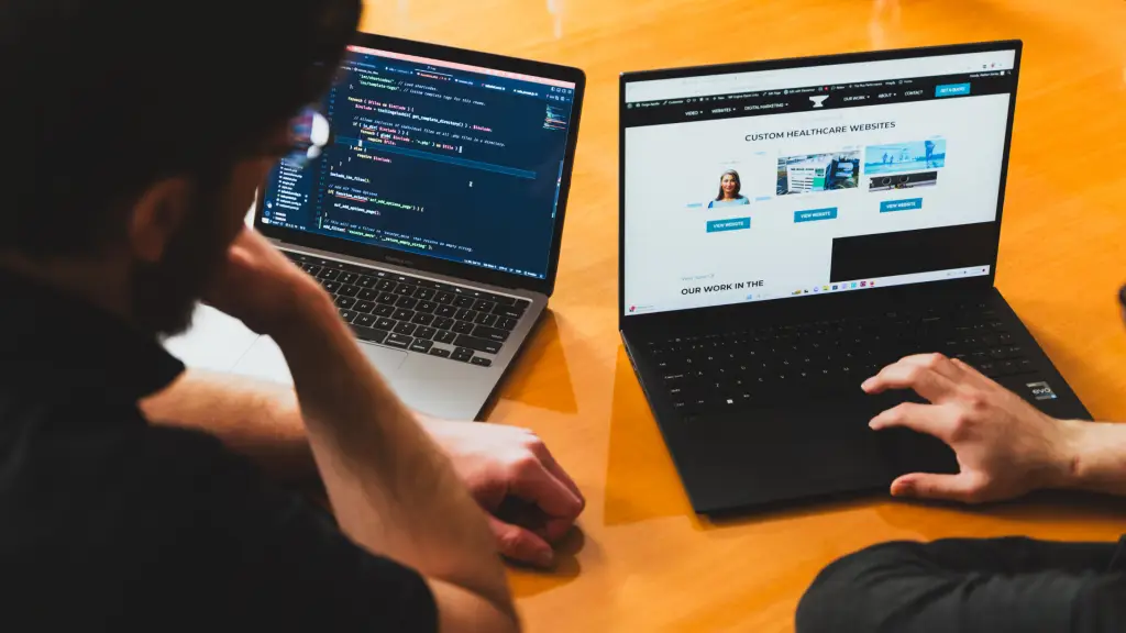 Graphic of building a website