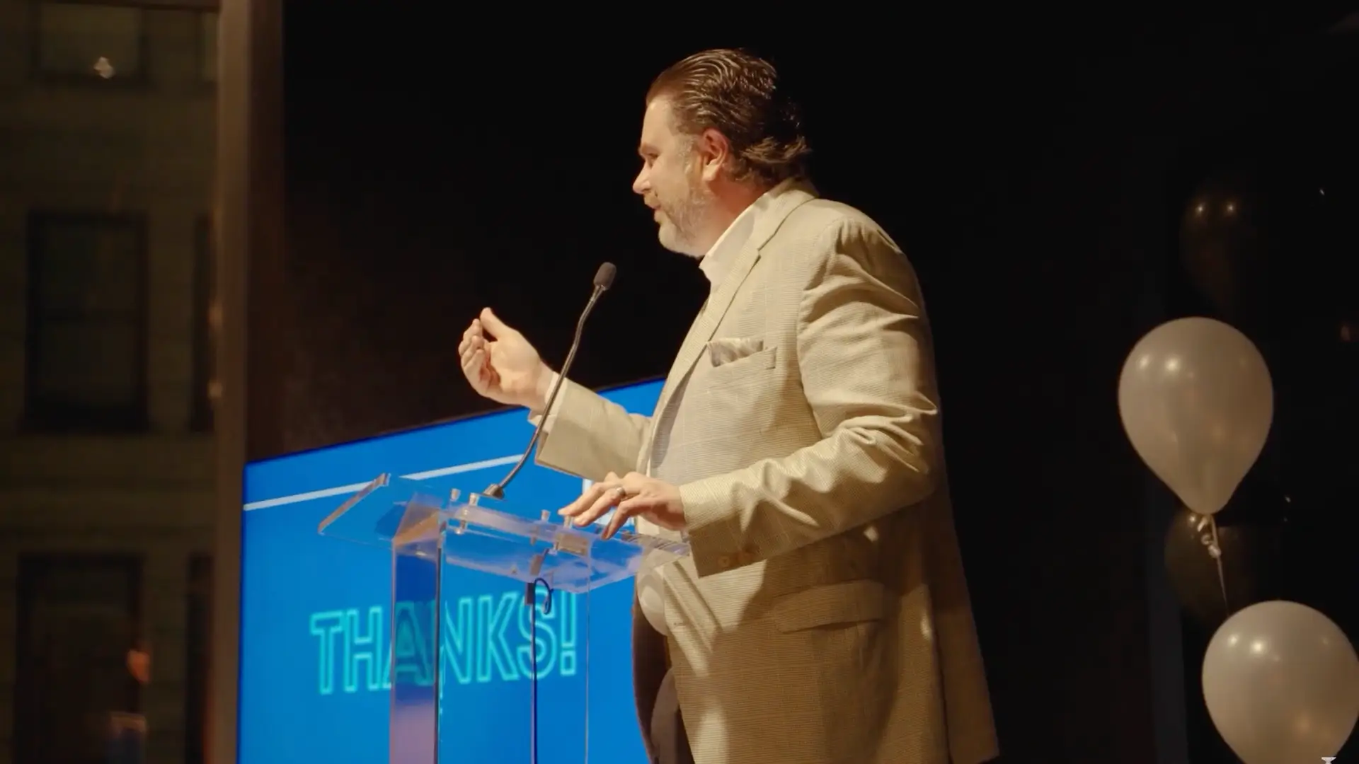 Speaker at an event
