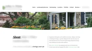 Poor website design